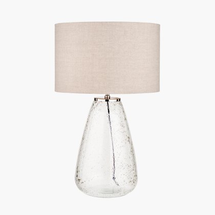 Pacific Elysia Bubble Glass and Silver Metal Table Lamp Pacific Elysia Bubble Glass and Silver Metal Table Lamp