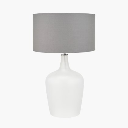 Pacific Tamsin Frosted White Glass Table Lamp Pacific Tamsin Frosted White Glass Table Lamp