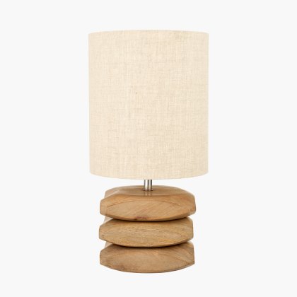 Pacific Amir Natural Mango Wood 3 Pebble Table lamp Pacific Amir Natural Mango Wood 3 Pebble Table lamp