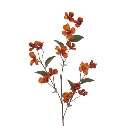 Floralsilk Eco Dogwood Spray Orange Floralsilk Eco Dogwood Spray Orange
