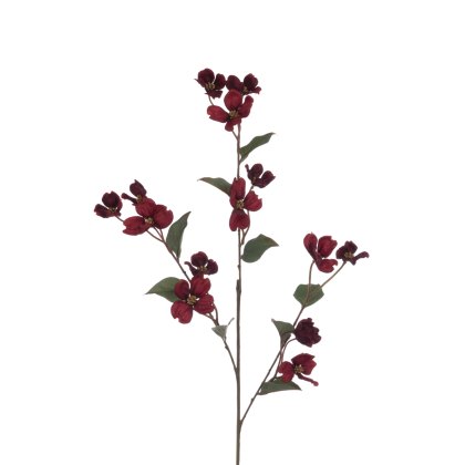 Floralsilk Eco Dogwood Spray Burgundy Floralsilk Eco Dogwood Spray Burgundy