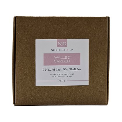 Norfolk & Co Box of 9 Tea Lights Walled Garden Norfolk & Co Box of 9 Tea Lights Walled Garden