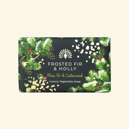 The English Soap Company Christmas Tidings Frosted Fir Soap The English Soap Company Christmas Tidings Frosted Fir Soap