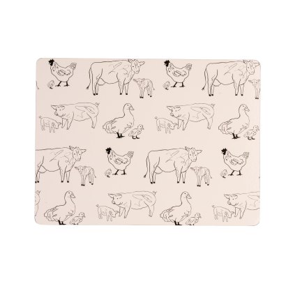 Woodbury Lane 4 Set of Animals Cork Placemats Woodbury Lane 4 Set of Animals Cork Placemats