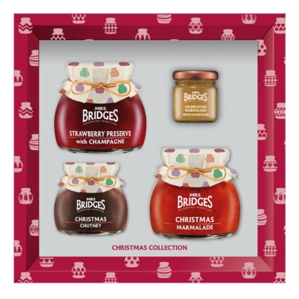 Mrs Bridges Red Christmas Collection Box Mrs Bridges Red Christmas Collection Box