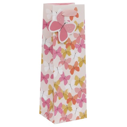 Glick Butterflies Bottle Gift Bag Glick Butterflies Bottle Gift Bag