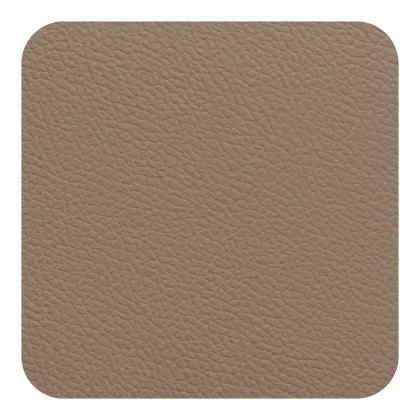Tradestock Taupe Sandstone Flexi Faux Leather Coasters set of 4