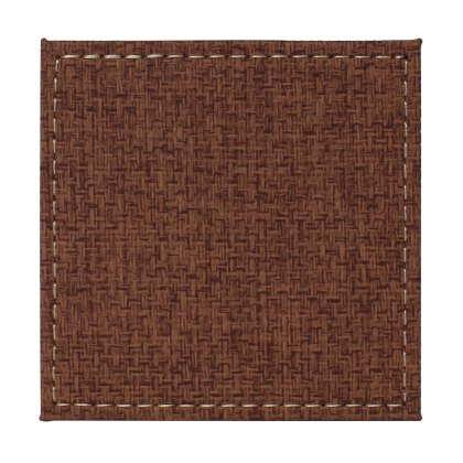 Tradestock Tan Textured Faux Leather Coasters set of 4 Tradestock Tan Textured Faux Leather Coasters set of 4