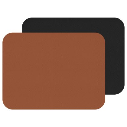 Tradestock Rust Black Flexi Faux Leather Placemats set of 2 Tradestock Rust Black Flexi Faux Leather Placemats set of 2