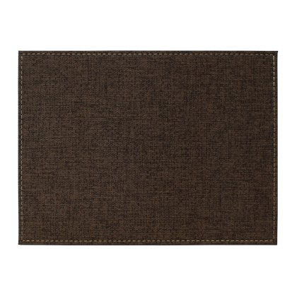 Tradestock Brown Textured Faux Leather Placemats set of 4 Tradestock Brown Textured Faux Leather Placemats set of 4