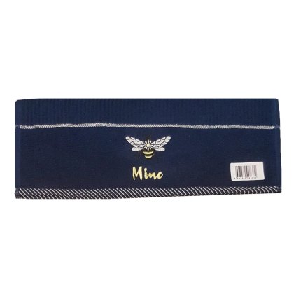Bee Mine Midnight Blue Kitchen Towel