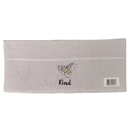 Bee Kind Silver Kitchen Towel