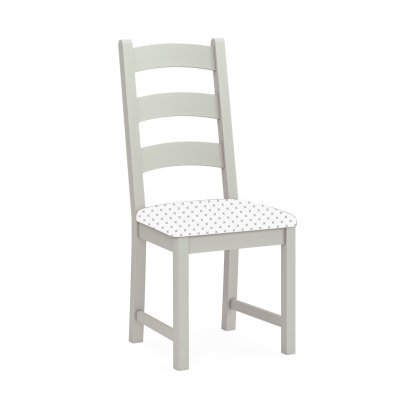 Thornham Pair of Ladder Back Dining Chairs in Charcoal