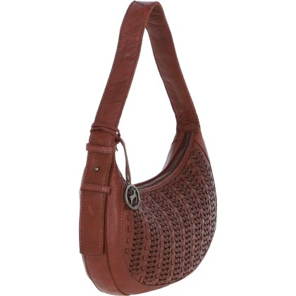Ashwood Leather Tan Woven Leather Shoulder Bag