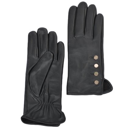 Ladies Black Medium Leather Gloves Ladies Black Medium Leather Gloves
