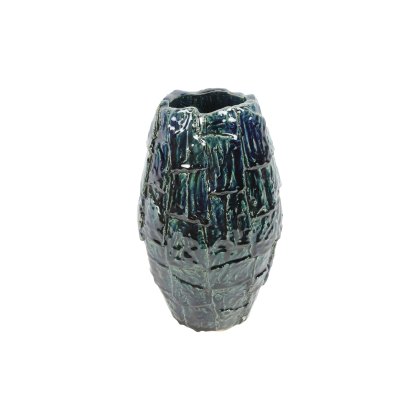 Felicitas Tall Round Dark Blue Vase Felicitas Tall Round Dark Blue Vase