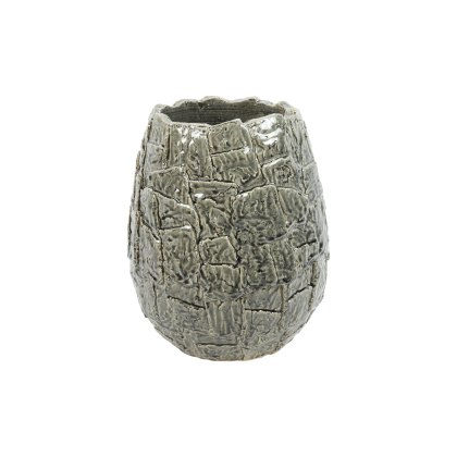 Felicitas Round Grey Vase