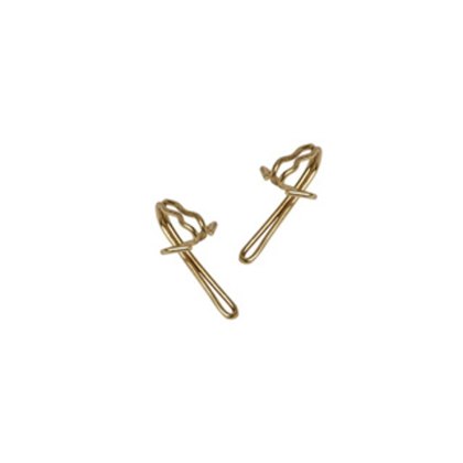 20 Pack of Brass Curtain Hooks 20 Pack of Brass Curtain Hooks