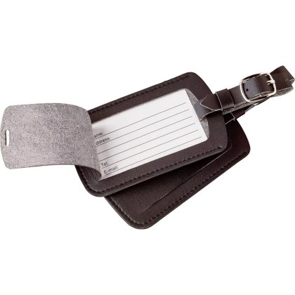 Go Travel Pack of 2 Classic Black Luggage Tags Go Travel Pack of 2 Classic Black Luggage Tags