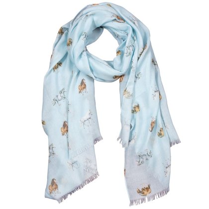 Wrendale Feathers and Forelocks Scarf Wrendale Feathers and Forelocks Scarf