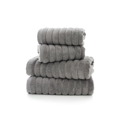 The Lyndon Company Dove Grey Ribbleton Bath Towel The Lyndon Company Dove Grey Ribbleton Bath Towel