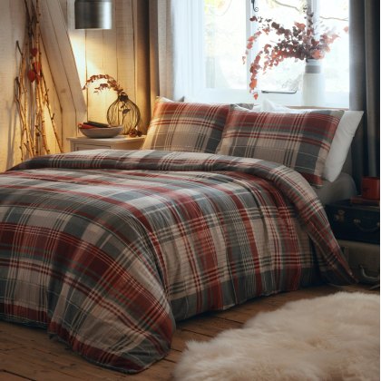 Appletree Hygge Connolly Red Duvet Cover Set Appletree Hygge Connolly Red Duvet Cover Set