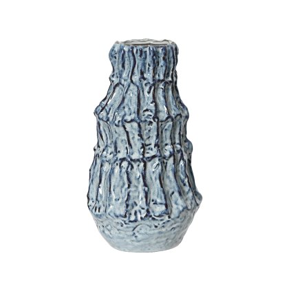 Kaemingk Textured Shiny Stoneware Vase