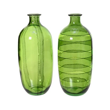 Kaemingk Green Recycled Glass Vase