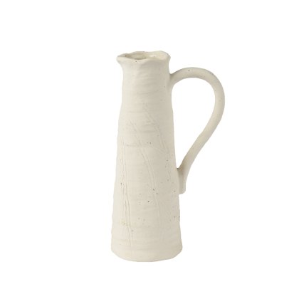 Kaemingk Matte Stoneware Vase with Handle