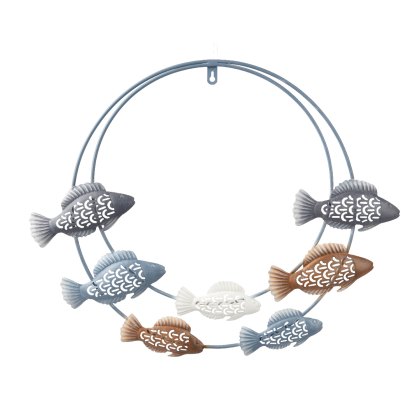 Kaemingk Round Fish Wall Decoration Kaemingk Round Fish Wall Decoration