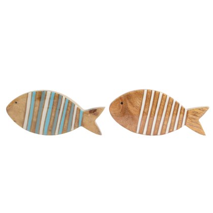 Kaemingk Mangowood and Enamel Fish Kaemingk Mangowood and Enamel Fish