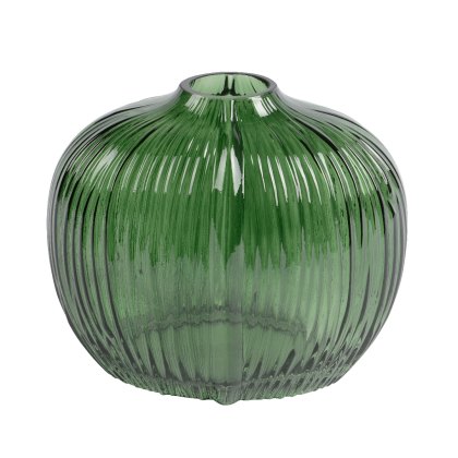Kaemingk Textured Green Glass Vase