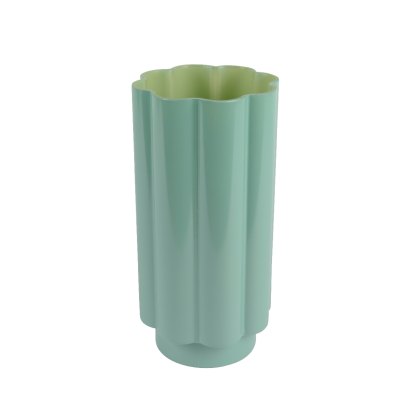 Kaemingk Blue and Green Glass Vase