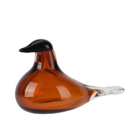 Kaemingk Amber Glass Bird Ornament Tall Kaemingk Amber Glass Bird Ornament Tall