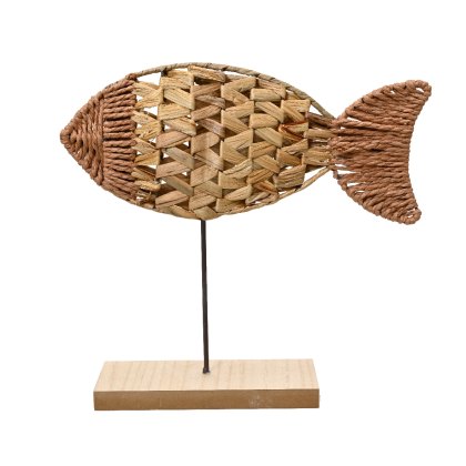 Kaemingk Rattan Fish Ornament Kaemingk Rattan Fish Ornament