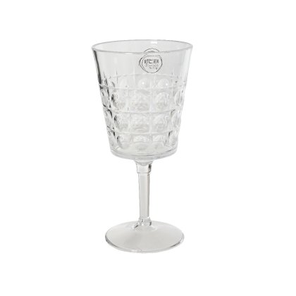 Kaemingk Transparent Plastic Ball Pattern Wine Glass