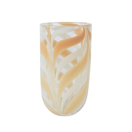 Kaemingk Solid Colour Patterned Glass Vase