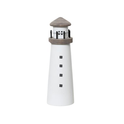 Kaemingk Large Pinewood Lighthouse Ornament Kaemingk Large Pinewood Lighthouse Ornament