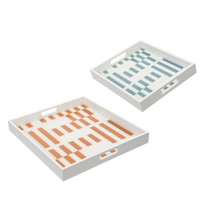 Kaemingk Geometric Print Serving Tray