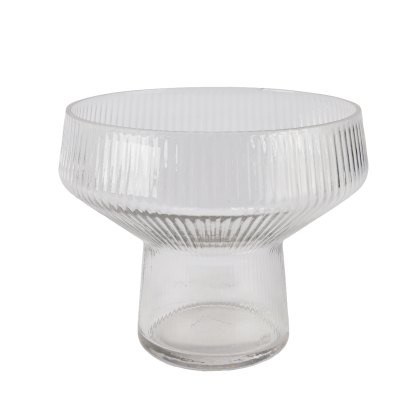 Kaemingk Transparent Glass Pedestal Vase