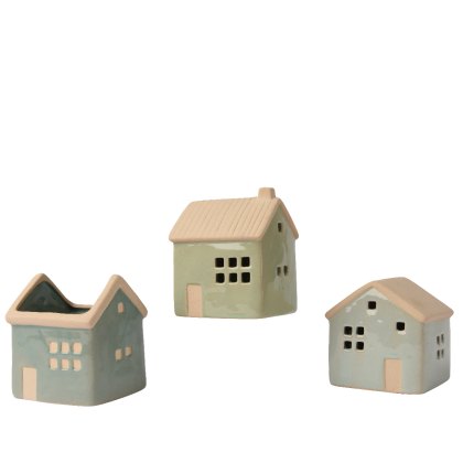 Kaemingk Stoneware House Ornament Kaemingk Stoneware House Ornament