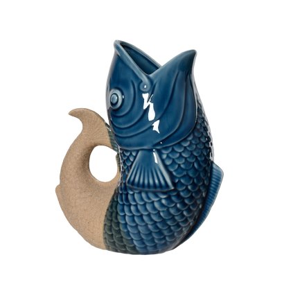 Kaemingk Two Tone Porcelain Fish Vase