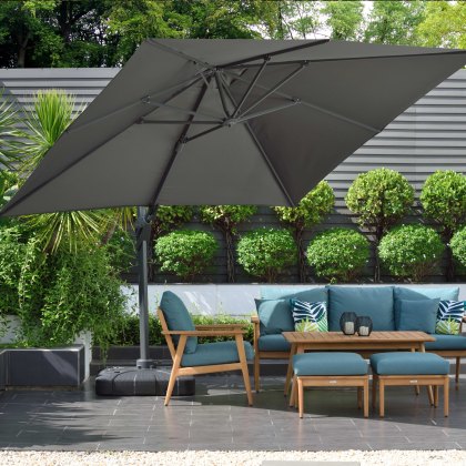 3m Square Super Deluxe Cantilever Parasol 3m Square Super Deluxe Cantilever Parasol