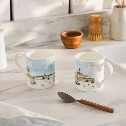 Sophie Allport Coastal Boats Scene Standard Mug Sophie Allport Coastal Boats Scene Standard Mug