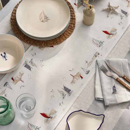 Sophie Allport Coastal Boats Table Runner Sophie Allport Coastal Boats Table Runner