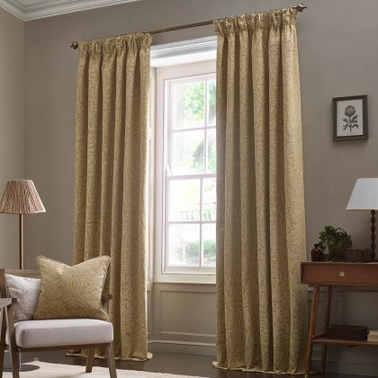 Morris & Co Acorn Curtains Gold Morris & Co Acorn Curtains Gold