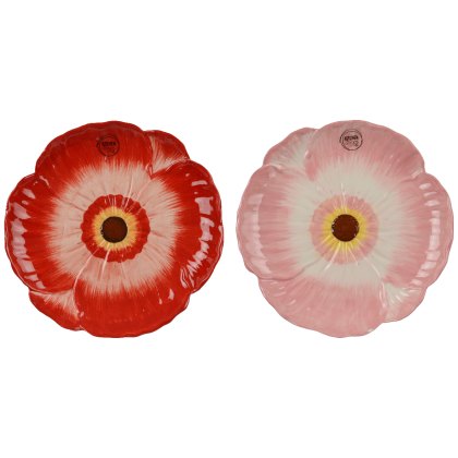 Kaemingk Assorted Dolomite Shiny Poppy Breakfast Plate Kaemingk Assorted Dolomite Shiny Poppy Breakfast Plate