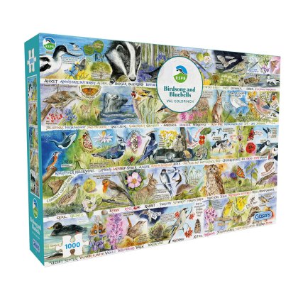 Gibsons RSPB Birdsong & Bluebells 1000 Piece Puzzle Gibsons RSPB Birdsong & Bluebells 1000 Piece Puzzle