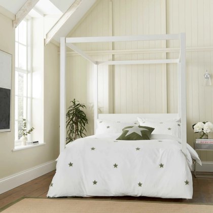Helena Springfield Tufted Star Duvet Cover Set Green Helena Springfield Tufted Star Duvet Cover Set Green