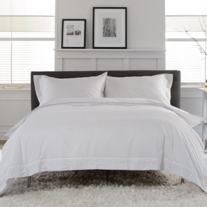 The Lyndon Company Southport Grey and White Duvet Set The Lyndon Company Southport Grey and White Duvet Set